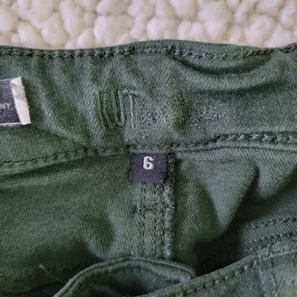 Kut From The Kloth Mia Toothpick Ankle Skinny Hunter Green Denim Jeans Size 6 - Picture 9 of 15